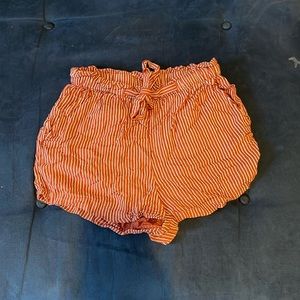 Billabong copper striped shorts